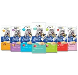 Catit Cat Creamy Treat 60g (15g x 4) 7 Flavours Smooth and Savoury Cat Kitten Treat