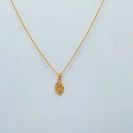 Gold Plated 1mm Box Chain With Pisces Pendant for Women-18 inch