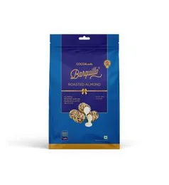 Barquillo Premium Roasted Almond Chocolate Pouch - 5 Pcs (100 gm) | Vanilla Cream Filled Biscuit Roll | Valentine Day Chocolate Gift for Girlfriend, B