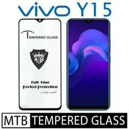 Vivo Y15 Branded MTB High Quality Screen Protector Full Glue 9D MTB tempered Glass for Vivo Y15