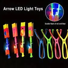 LED Light Toy Party Items, 1 Pieces Party Item Set for Children, Helicopter Fly Toy, Rocket Copters Light, Slingshot Toy, Flying Party Toy, Light Heli