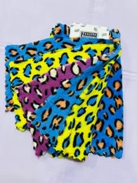 Leopard-Print Multi-Color Terry Face Towel 6Pcs Set