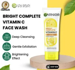 Garnier Bright Complete Vitamin C Face wash 100ml (Indonesia)