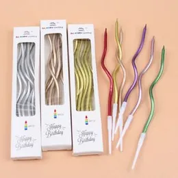 Happy Birthday Candle Party Twisty Candle 6 Cake Decoration Twisty