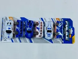 6 Units of Regenerative Police Cars 3 Models of 2 Color Mixed Packaging