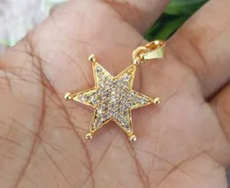 1mm machine cut link chain with star pendant 18inch/24inch.