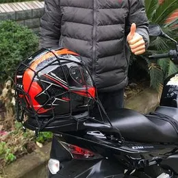 Careflection || Universal Bungee Cargo Luggage Net Holder - Strong and Elastic 30 x 30cm Mesh Rope Straps for Holding Bags, Helmet or Box for Royal En