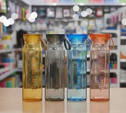 500ml Borosilicate Glass Water Bottle with Time Markers Leakproof Wide Mouth Hydration