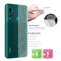 Carbon Fibre back stickers For Huawei Y6s