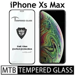 iPhone Xs Max Branded MTB High Quality Screen Protector Full Glue 9D MTB tempered Glass for iPhone Xs Max