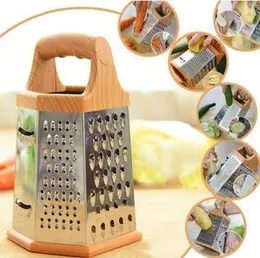 Stainless Steel Grater Vegetable Slicer Cheese Grater Manual 6 Sides Stainless Steel Kitchen Accessories