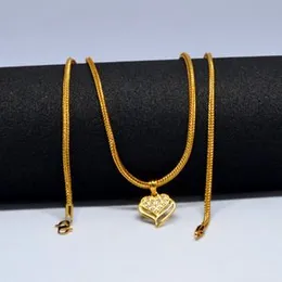 1.9mm normal fox chain with pendant ( 24inch 18inch ) for womens.