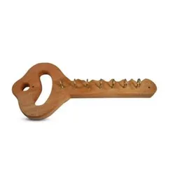 Key Holder - Beautiful Quality Wooden Key Shape Key Holder Wall Key Hook Storage Rack Hanger DÃ©cor