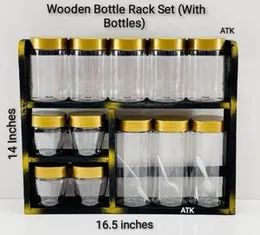 Wooden bottle Rack Full Set