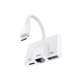 Coteetci 33014 USB-C OTG RJ45 3 in 1 Adapter