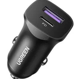 UGREEN 30W Type-C + USB Dual Port Car Charger â CD130 - 25045
