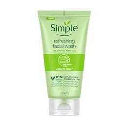 Simple Kind To Skin Refreshing Facial Wash 150 ml | 100 % Soap-Free Facewash that doesn't dry out your skin| For All Skin Typs..........