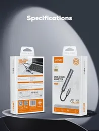 LDNIO DS-104U USB-A 4-in-1 Hub | 3x USB 2.0 Ports + 3.5mm Audio Jack