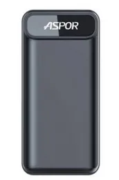 ASPOR A396 PD 20000mAh 22.5W Fast Charging Power Bank â High Capacity Portable Polymer Battery Charger with LCD Display â Type-C PD & Multi-Protoc