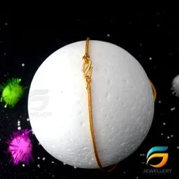 Gold Plated Guaranteed 18/24 inch 02mm Fox Chain with Star pendant Necklace for ladies-60cm