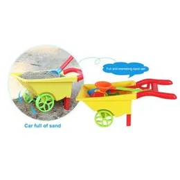 Kids 7PCS Outdoor Summer Beach Game Toys Trolley Cart Shovel Toy Children Funny Wholesale Beach Toy