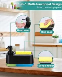 2 In 1 Hand and Dish Soap Dispenser Set