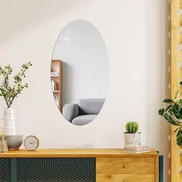 Oval Shape Sticker Mirror 20cm x 30cm 1mm