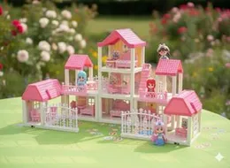 DIY Villa Garden Building Block Set â Ages 3+ | Includes Random Character Dolls