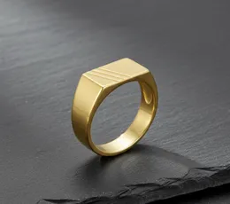 Gold Plated Rich Look Gents 2-Line Wedding Ring (Without Stone) for Men