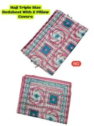 Haji Triple Size Bedsheet with 2 Pillow Covers â Comfortable & Stylish