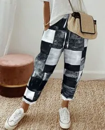 Plaid Printed Long Pants â Stylish & Comfortable, Size XL