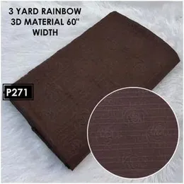 Brown Italian Embossed Fabric 3 Yards 60" Width P271, Italian Embossed Brown Fabric 60" Width 3 Yards, 3D Material 60" Brown Italian Embossed