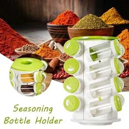 Spice Rack Sixteen Jar Rotatable