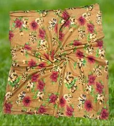 Stylish Leopard Print with Brown Floral Design Bedsheet â 6Ã5