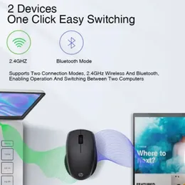 HP FM530A Dual-Mode Wireless + Bluetooth Mouse – Versatile Multi-Device Control
