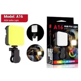 A16 Magnetic RGB Photography Lamp Portable Skin Beauty Live Streaming LED Fill Light for DSLR Camera Cell Phone