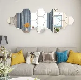 12 Pcs Mirror Effect Tile Wall Sticker