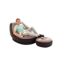 Intex Inflatable Sofa With Footrest Inflatable Chair Flocked (68564)