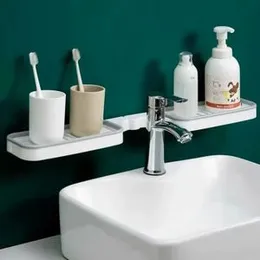 Soap dishes rotatable punch - free rack