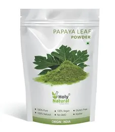 Holy Natural - The Wonder of World Papaya Leaf Powder - 250 GM - Image 1Holy Natural - The Wonder of World Papaya Leaf Powder - 250 GM - Image 2Holy N