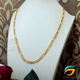 GÃ³ld Plated Flat 04mm Lara Chain Guaranteed 18/24 inch Stylish Design For Women.