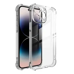 Shockproof Silicone Bumper Case – Ultra Clear Slim Anti-Slip Back Cover for iPhone 14 Pro / 14 Pro Max