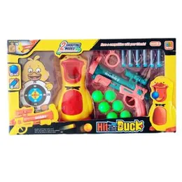 Hit The Duck Kids Shooting Toy Set - 6 Soft Bullets & 6 Ball Bullets with Duck Target for Kids - 2 Shooting Modes