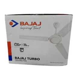 Bajaj Turbo Ceiling Fan 1200mm 52W 390 RPM 3 Blade Anti Dust Copper Motor High Speed Bedroom Living Room 2 Year Warranty