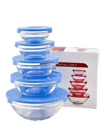 5 Pcs Red Cherry Bowl Set - 808