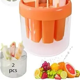 Popsicle Molds, Mini Popsicle Mould for Kids, Reusable DIY 8 Pieces Ice Pop Mould for Homemade, Upgrade Ice Cream Mold for Kids with Stick and Ice Box