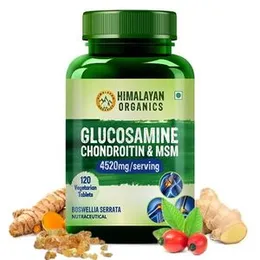 Himalayan Organics Glucosamine Chondroitin MSM with Boswellia | Cartilage & Joint Support Supplement | Glucosamine for Joint Relieves Pain and Stiffne