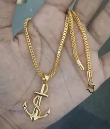 Gold Plated Bismark Chain & Pendant