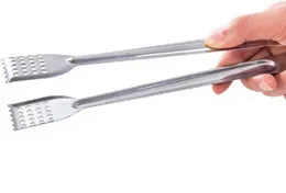 Stainless Steel Food Clip BBQ Steak Meat Clamp Tong Kitchen Cooking Accessory