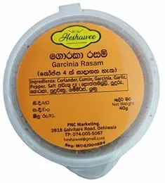 Premium Goraka Rasam Powder 40g, Traditional Souring Agent for Soups, Natural Goraka Rasam Spice 40g